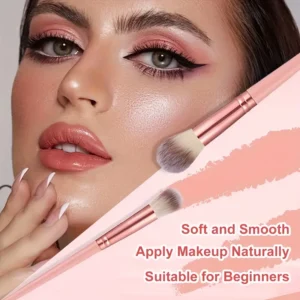 Tradexia Luxury Pink Makeup Brush Kit & Travel Bag Set