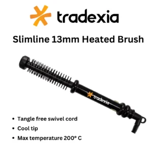 Tradexia Slimline Heated Brush – 13mm Ultra-Slim Hair Styler