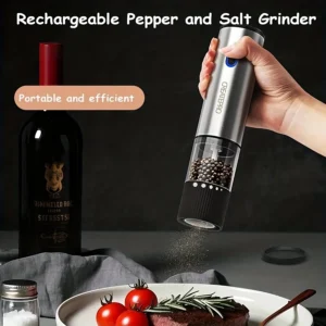 Tradexia Rechargeable Automatic Electric Salt & Pepper Grinder